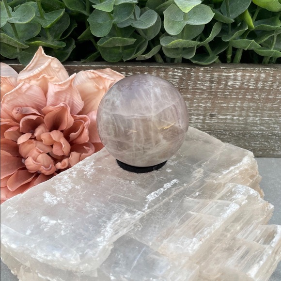 Blue Rose Quartz Sphere - Picture 1 of 6